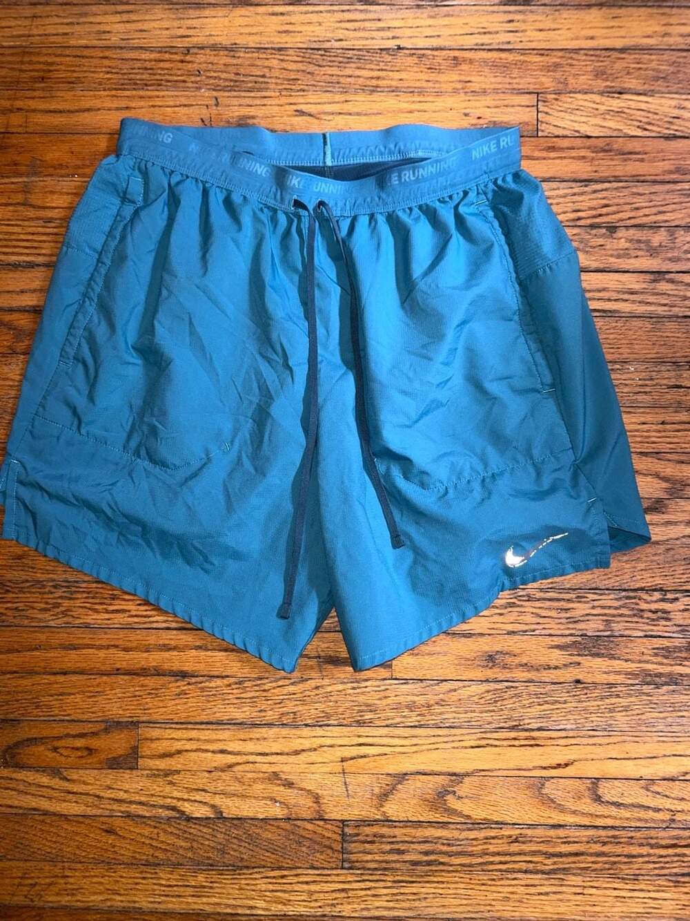 Nike Dri-FIT Flex Stride 5" Running Shorts Teal Blue Size Medium